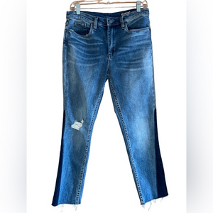 BLANKNYC The Madison Crop‎ High Rise Stretch Jeans Gnarly Wash Women’s Size 28